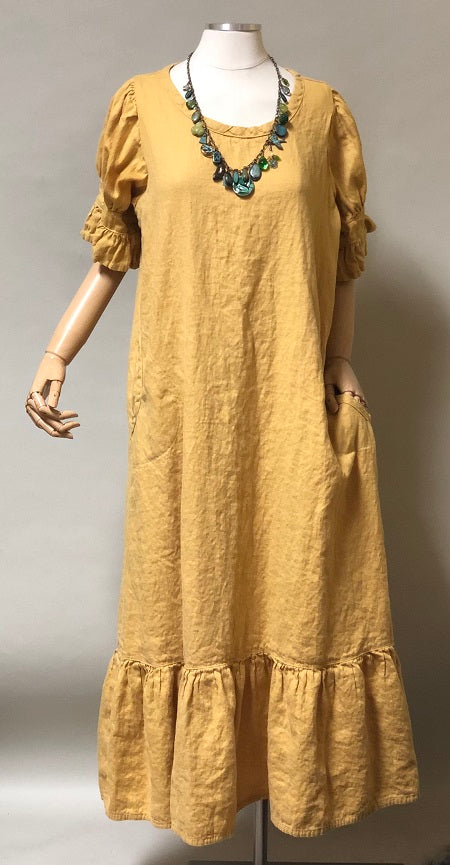Fairy Chemise Dress, Linen Oatmeal / M