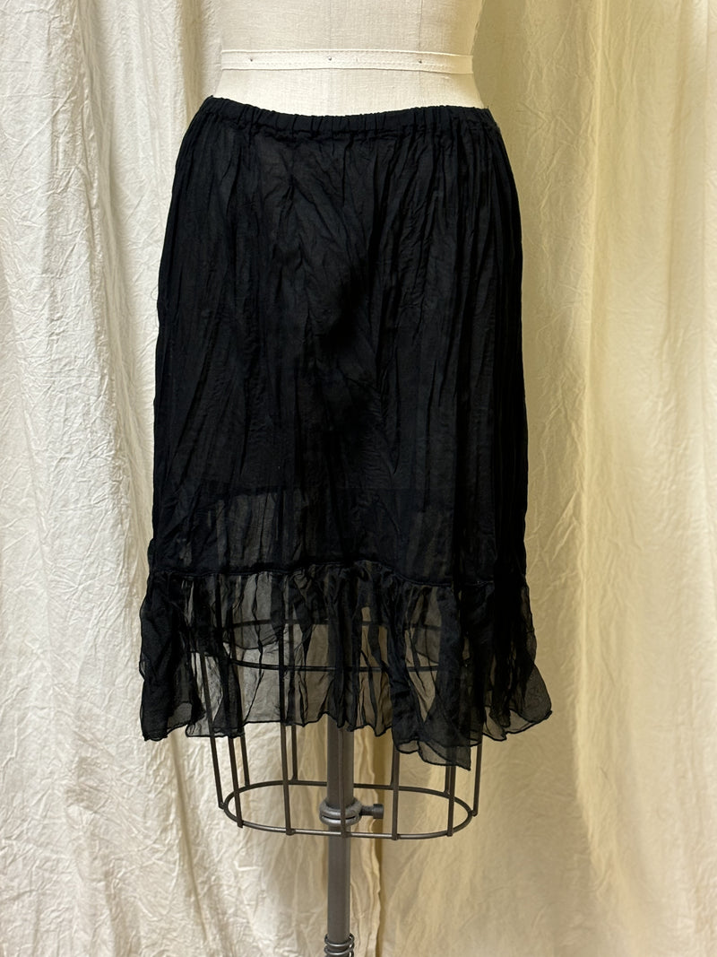 Nicole Mini Half Slip Cotton and Silk Organdy Ruffle