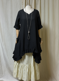 Lana Top in Linen, USA - Heart's Desire Clothing