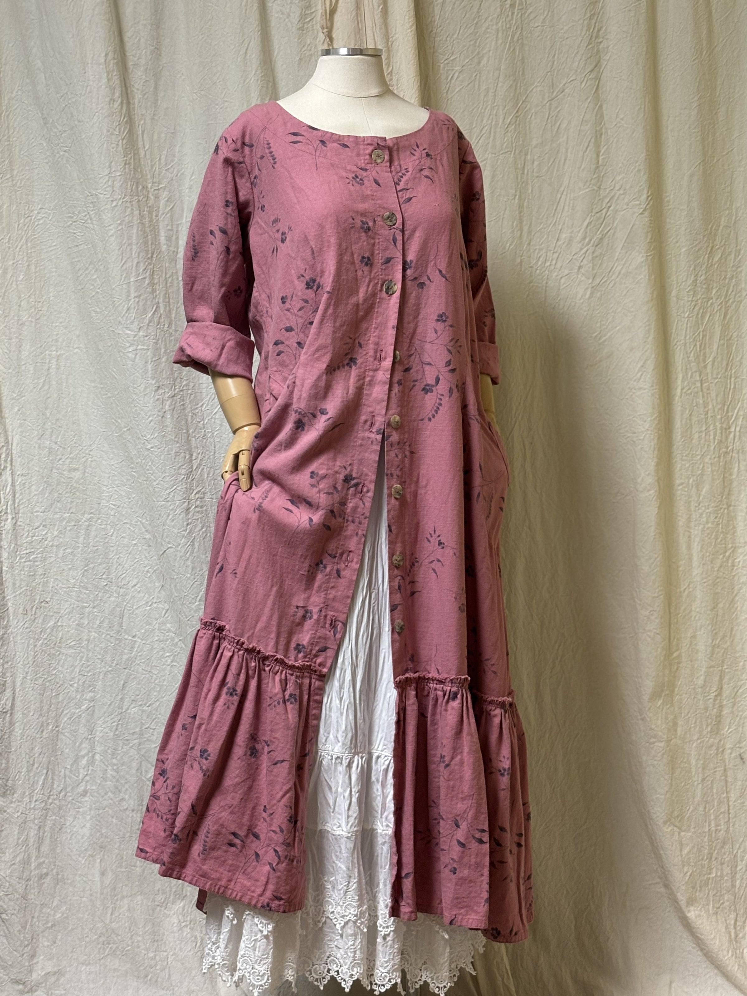 Mid Town Dress in Rayon Linen Heart's Desire Clothing Mid Town Dress in Rayon Linen Heart's Desire Clothing