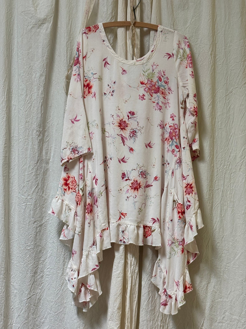 Flutter Top Rayon Floral