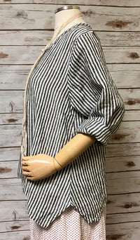 Crop Simple Tee in Linen, USA