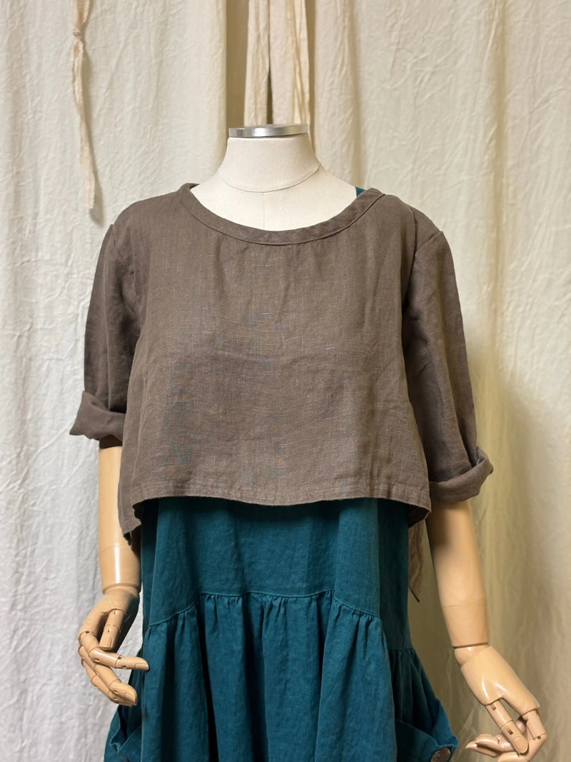 Cover Tee in Linen