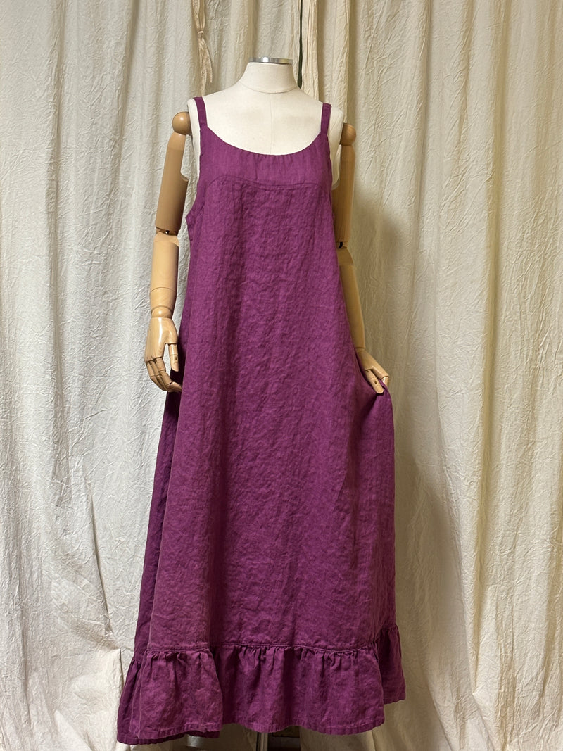 Sunday Slip Dress Linen - Heart's Desire Clothing