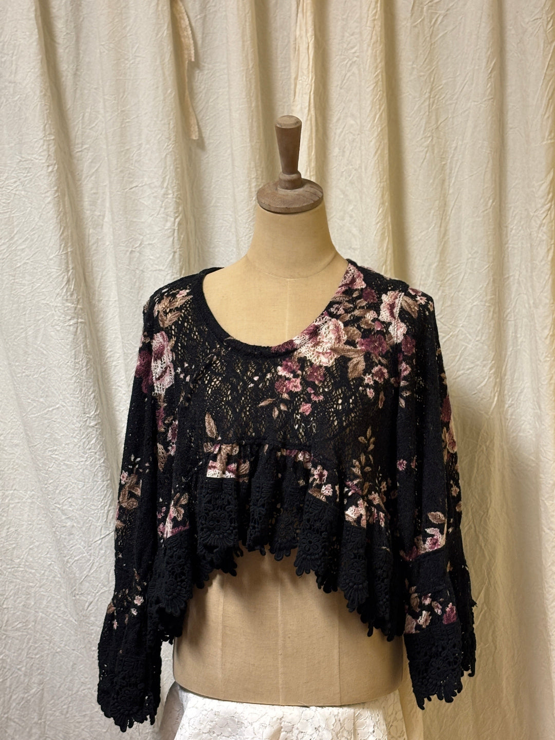 Shabby Chic Lace Over Shrug Top by Heart's Desire Clothing