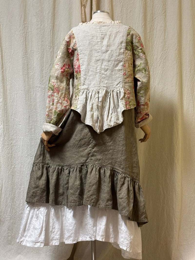 Ellie Jacket in Floral Linen Mix Up