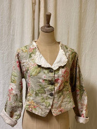 Ellie Jacket in Floral Linen Mix Up