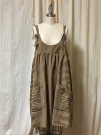 Arminda Pinafore in Homespun Cotton - Heart's Desire Clothing