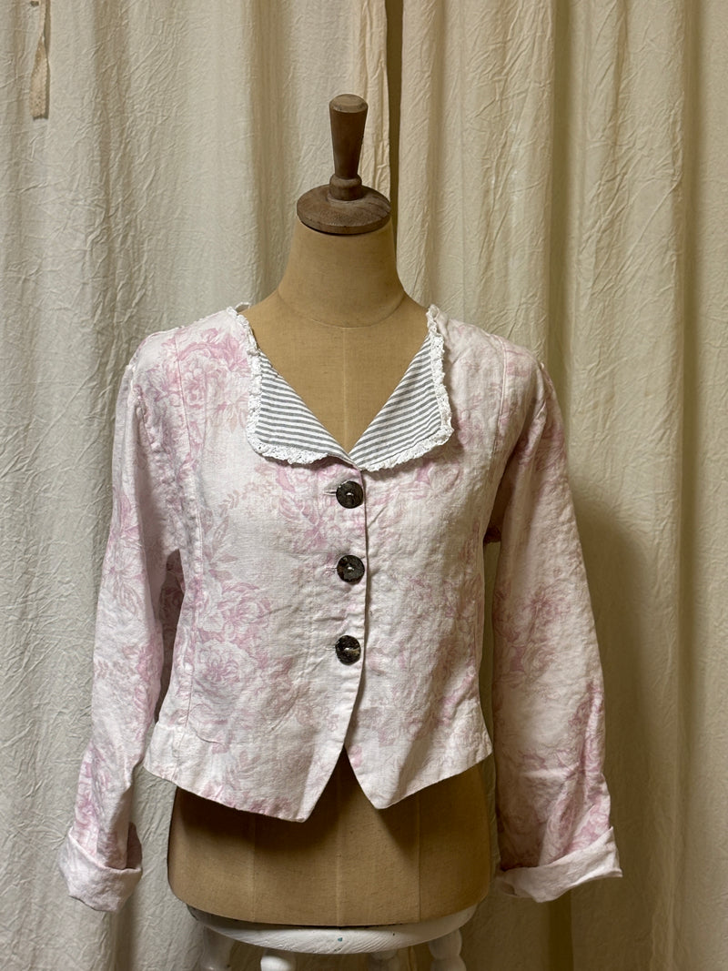 Ellie Jacket in Floral Linen Mix Up