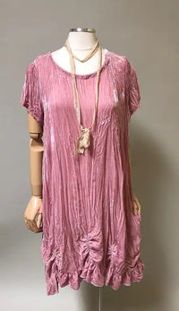 Petal Top Cap Sleeve Velvet, USA