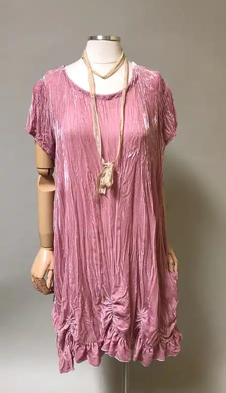 Petal Top Cap Sleeve Velvet, USA