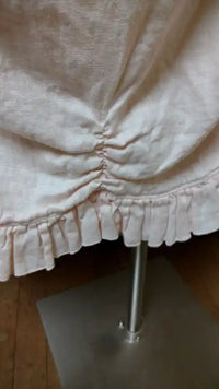 Petal Slip Dress Long in Linen, USA