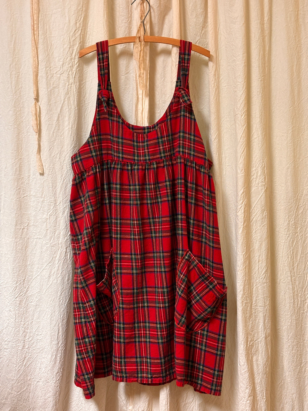 Flannel Pinafore Dress - Arminda Pinafore in Cotton Flannel