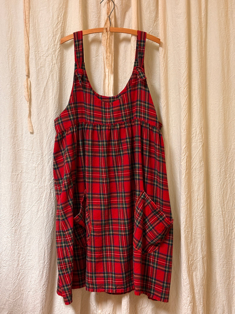 Arminda Pinafore, Flannel - Heart's Desire Clothing