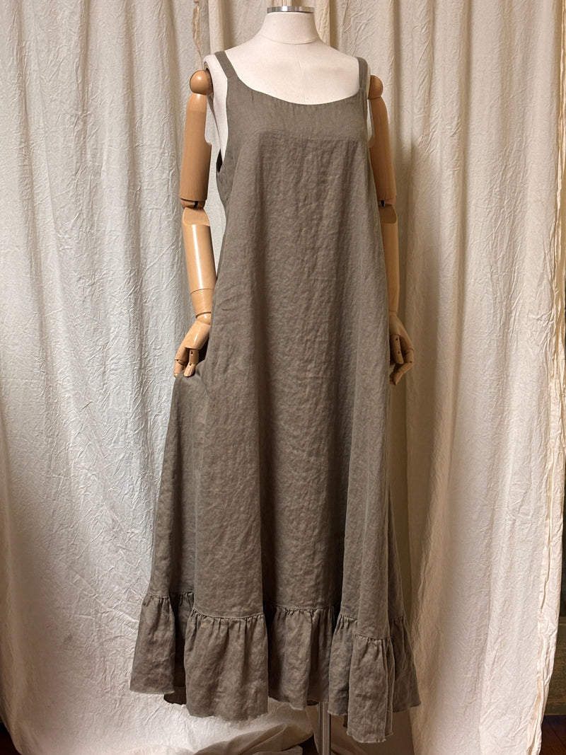 Sunday Slip Dress Linen - Heart's Desire Clothing