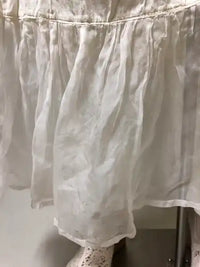 Fairy Slip Cotton with Silk Organdy Ruffle