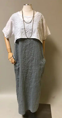 Pencil Tank Dress Linen