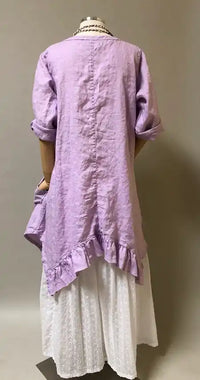 Sabrina Top in Linen, USA