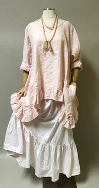 Butterfly Top Long, Linen