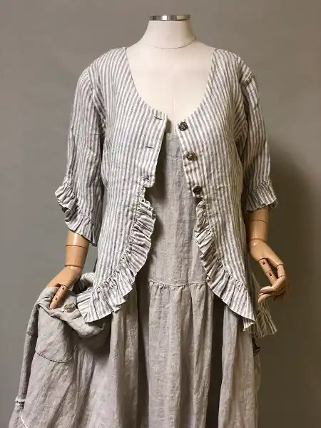 April Jacket in Linen