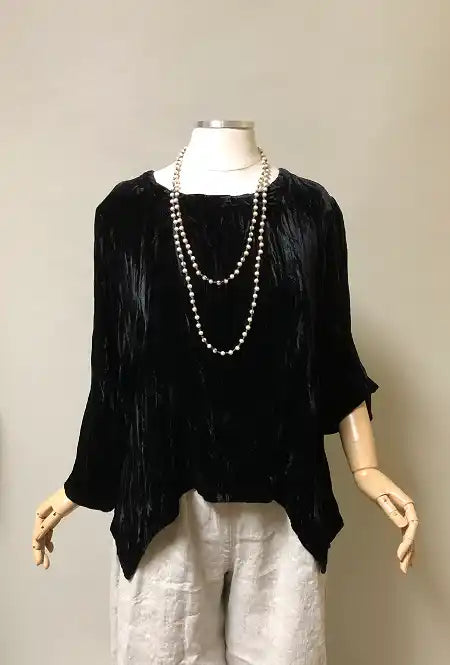 Crop Simple Tee Velvet
