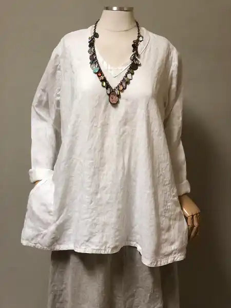 Zoe Top, Linen