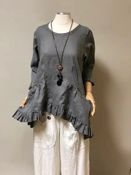 Lola Top in Linen, USA