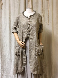 Kate Duster in Printed Linen
