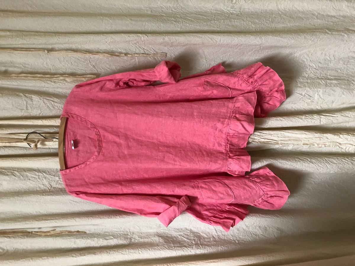 Butterfly Top Long, Linen