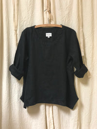 Crop Simple Tee in Linen, USA