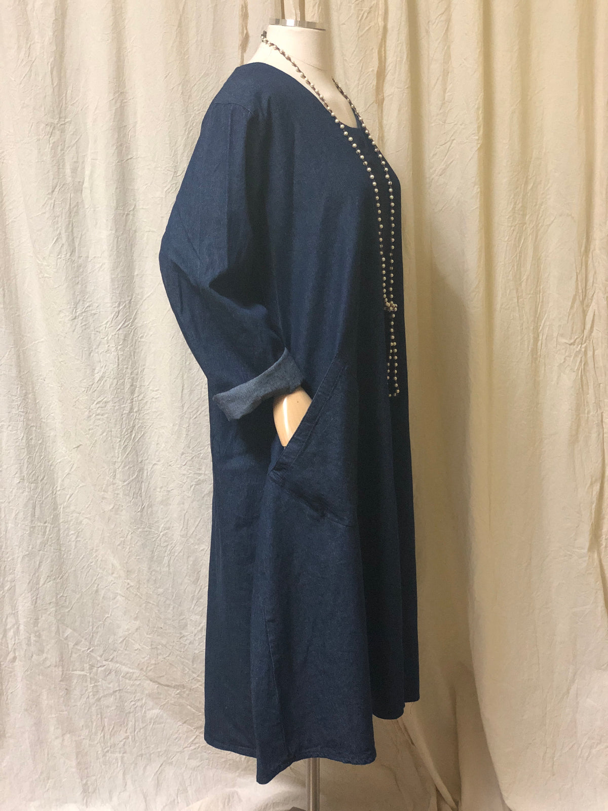 Juliette Dress in Indigo Denim