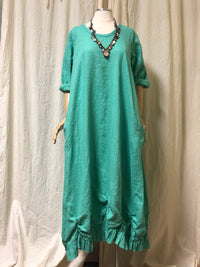 Petal Dress Long, Linen