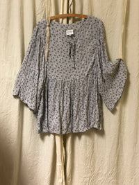 Sara Top Dotted Swiss Rayon Lawn