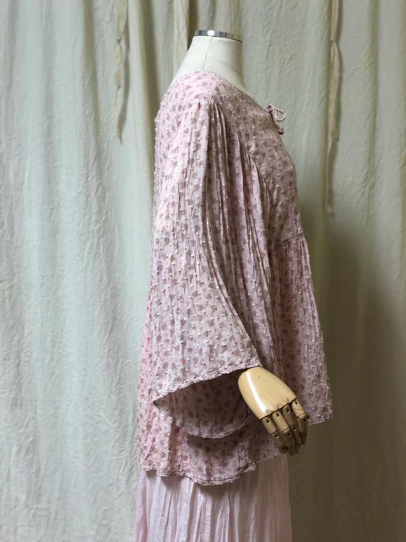 Sara Top Dotted Swiss Rayon Lawn