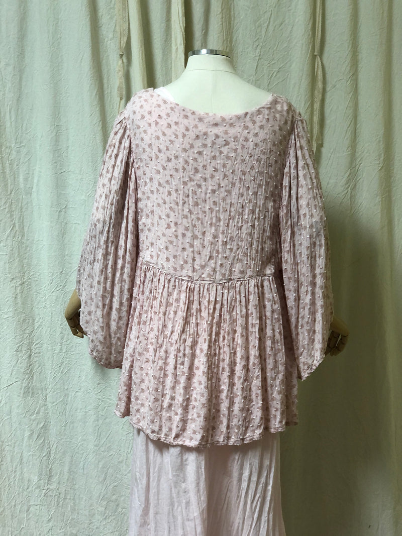 Sara Top Dotted Swiss Rayon Lawn