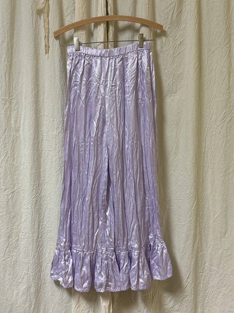 Janis Pant Crop in Rayon Satin, USA