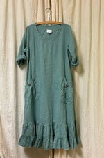 Prairie Dress Linen 3/4 sleeve