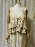 Ruffle Vest India Lace, USA