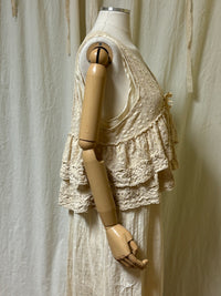 Ruffle Vest Cotton Lace, USA