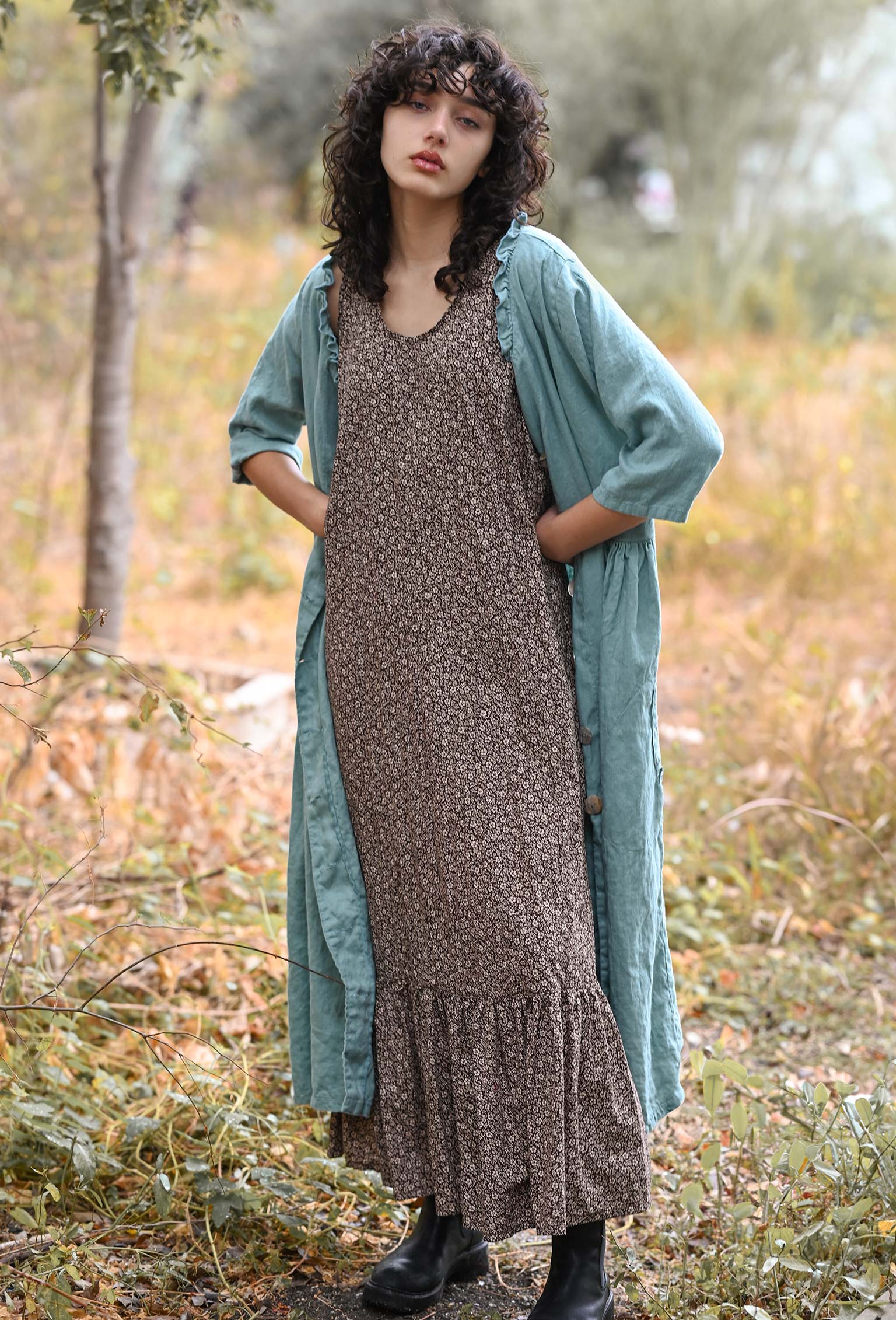 cotton slip maxi dress Vila - Maxi Cami Slip Dress - Women - Cotton - 36 EU