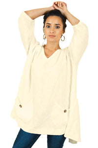 Meggin Top in Linen, USA