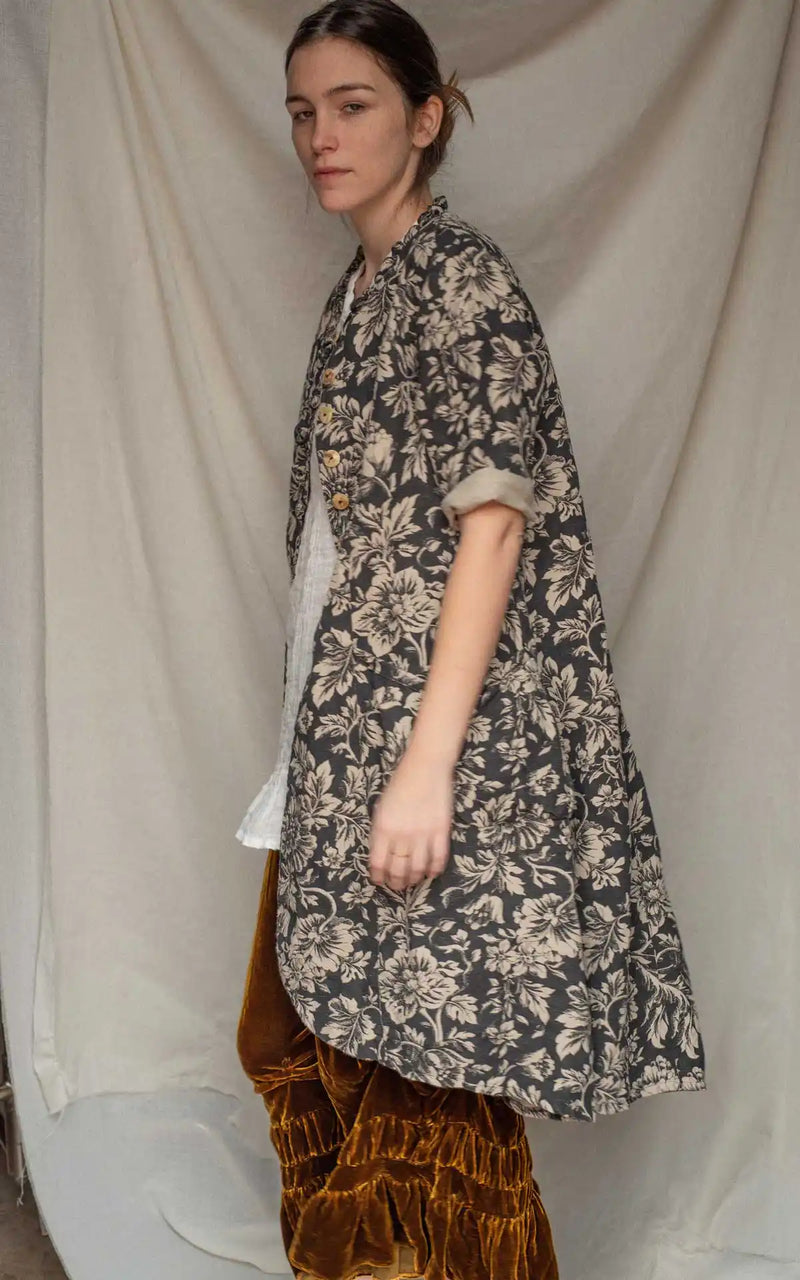 Kate Duster in Printed Linen