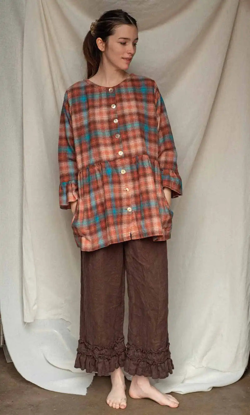 Graciela Top in Flannel