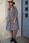 Juliette Dress in Silk Screen Linen