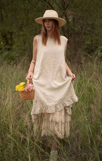 Mary Ellen Over Smock in Linen