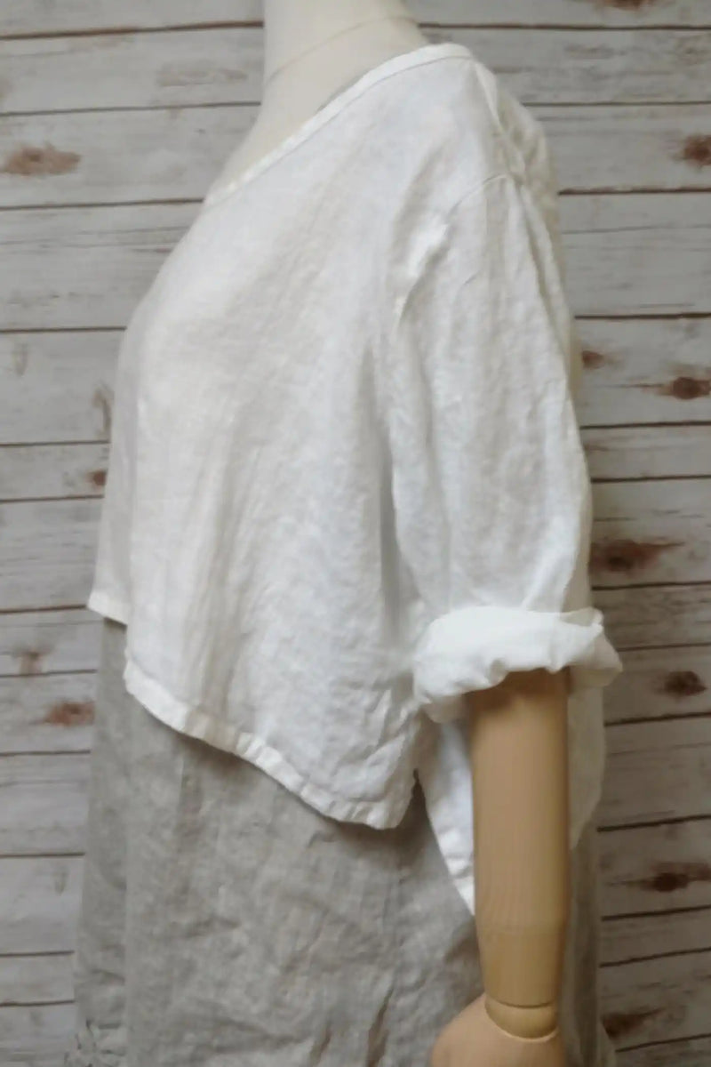 Cover Tee in Linen
