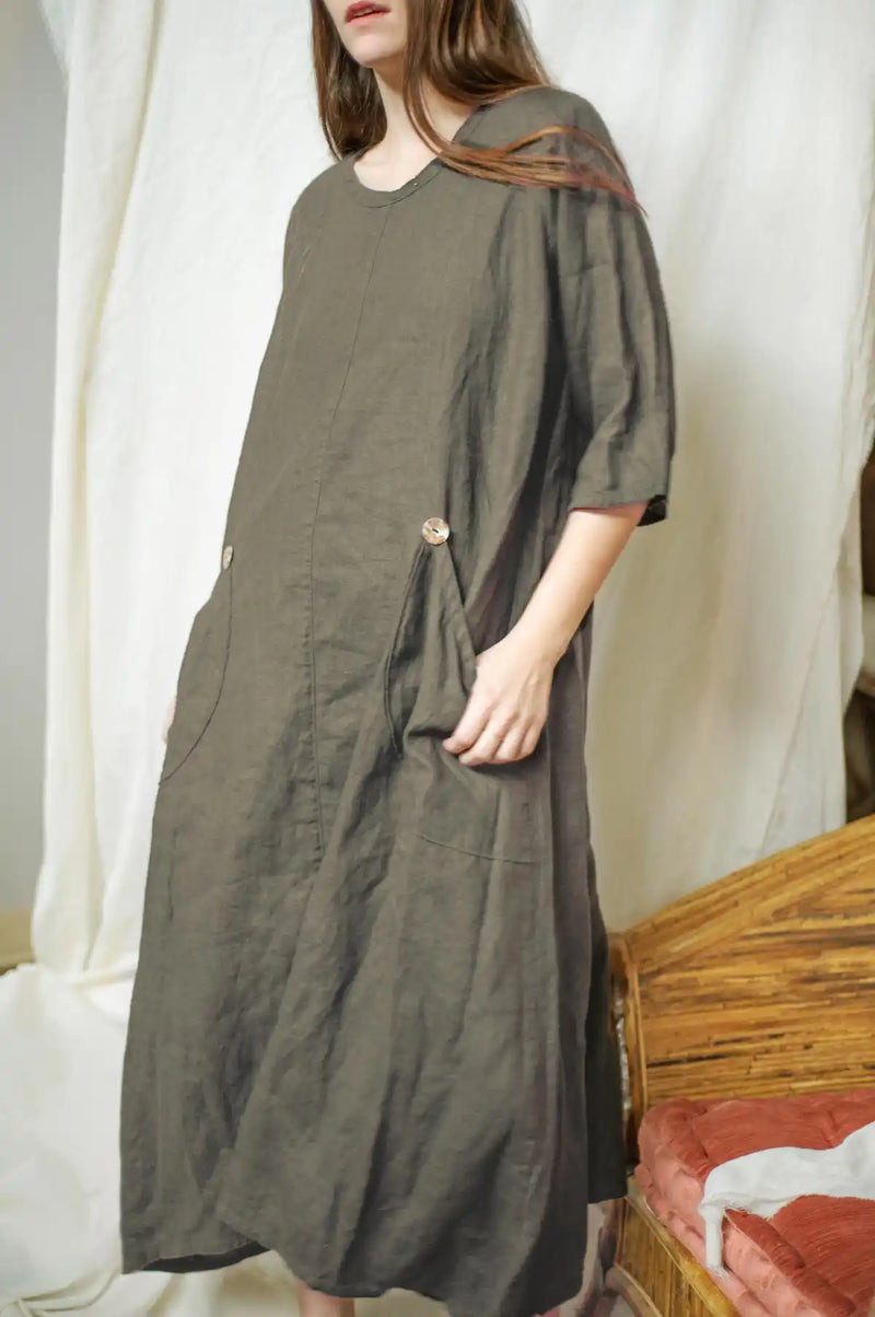 Elizabeth Dress Linen