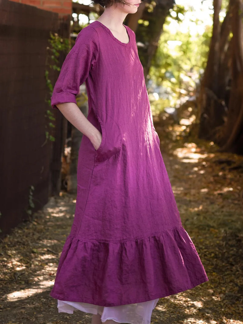 Fairy Dress, Linen Violets / 1X Fairy Dress, Linen Violets / 1X