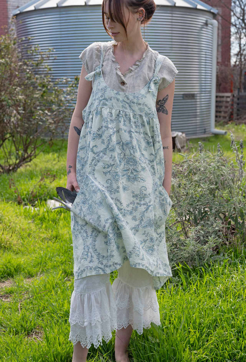 Arminda Pinafore Floral Linen