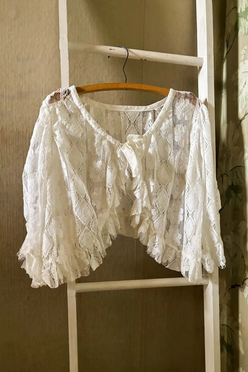 Victorian Over Jacket, French Lace - Heart's Desire Clothing